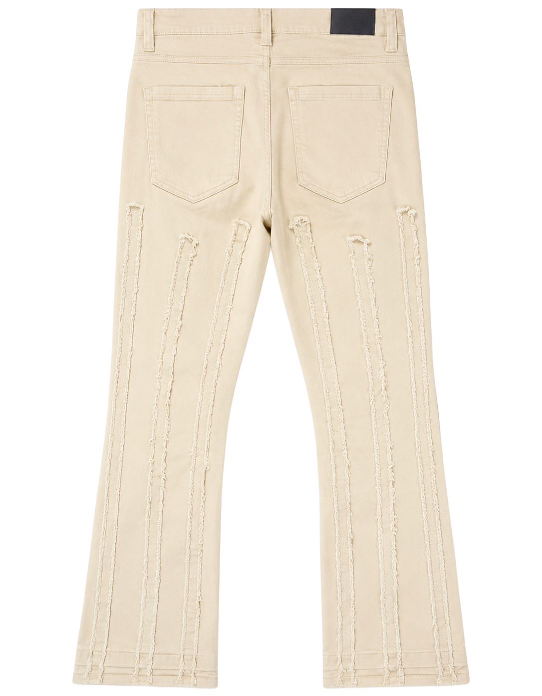GTL4 STACKED FRAYED JEANS KHAKI - G241A-4509 - Steal Deal 