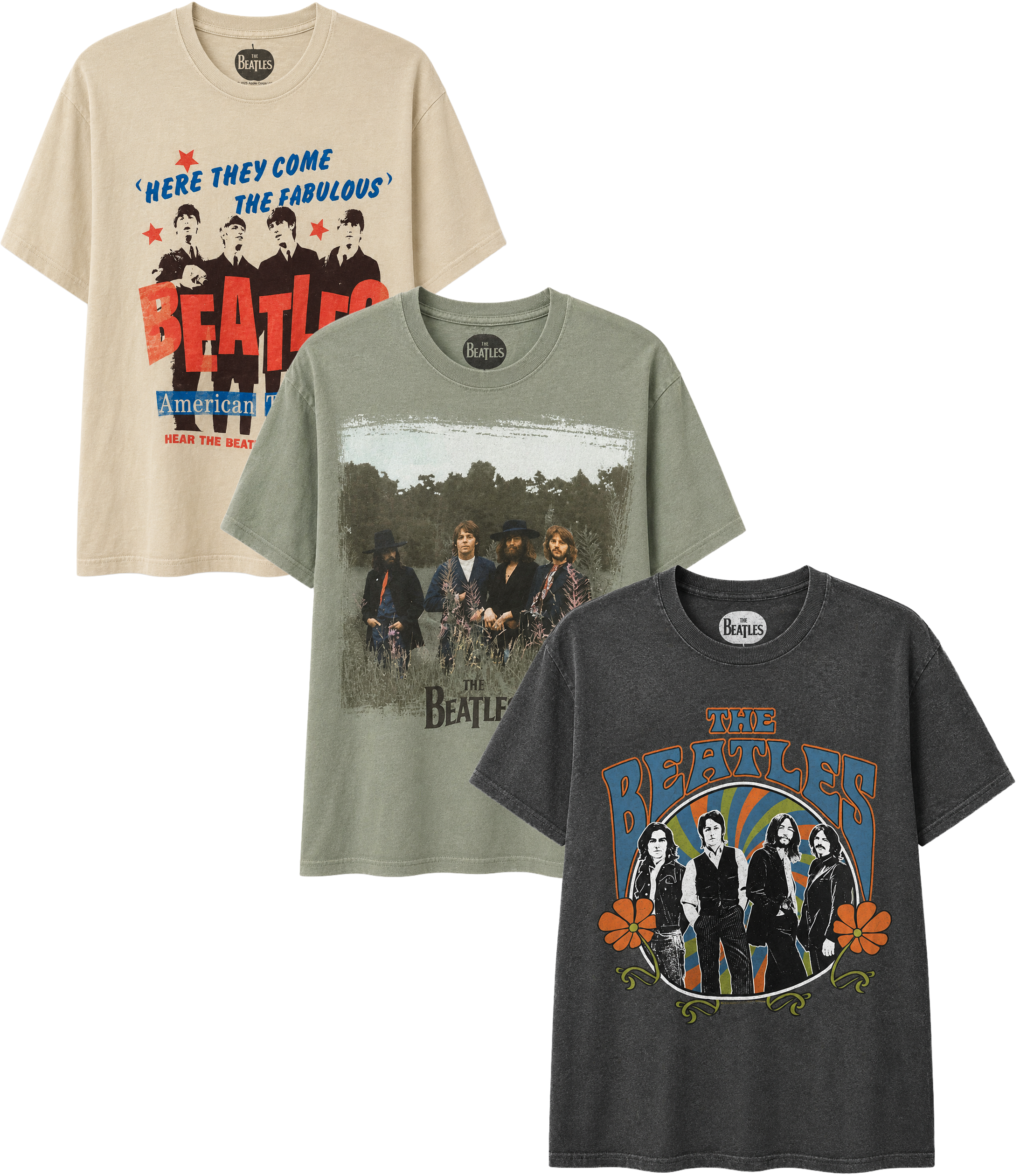 LICENSED ROCK MUSIC T-SHIRTS (IR) ASST - THE BEATLES