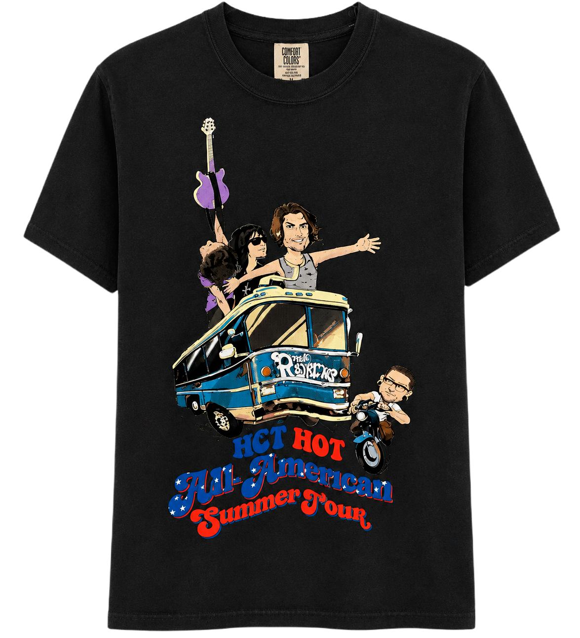 LICENSED ALL AMERICAN REJECTS TOUR T-SHIRT BLACK - AAREJECTS