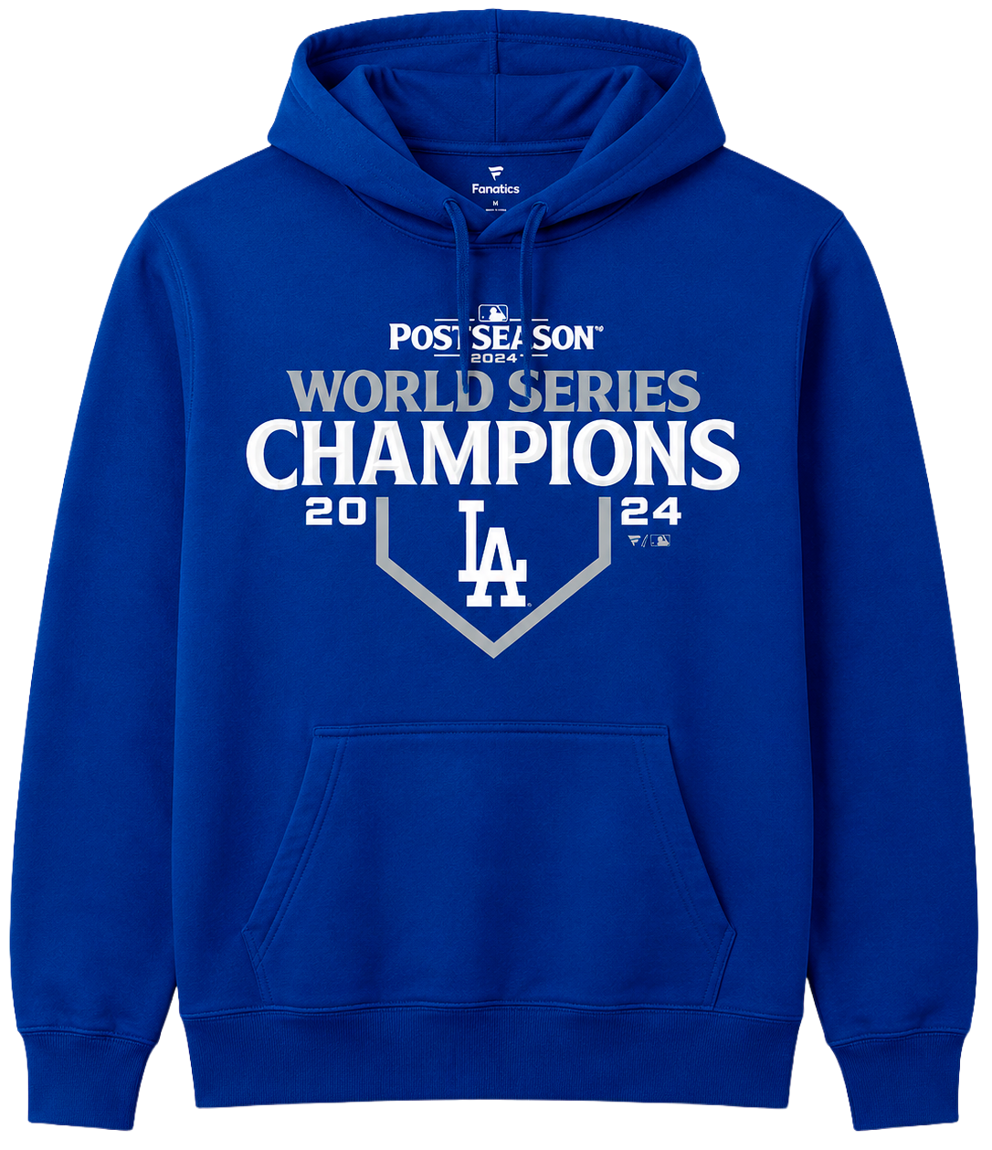 LICENSED DODGERS WORLD SERIES HOODIE (IR) ROYAL - LA CHAMP