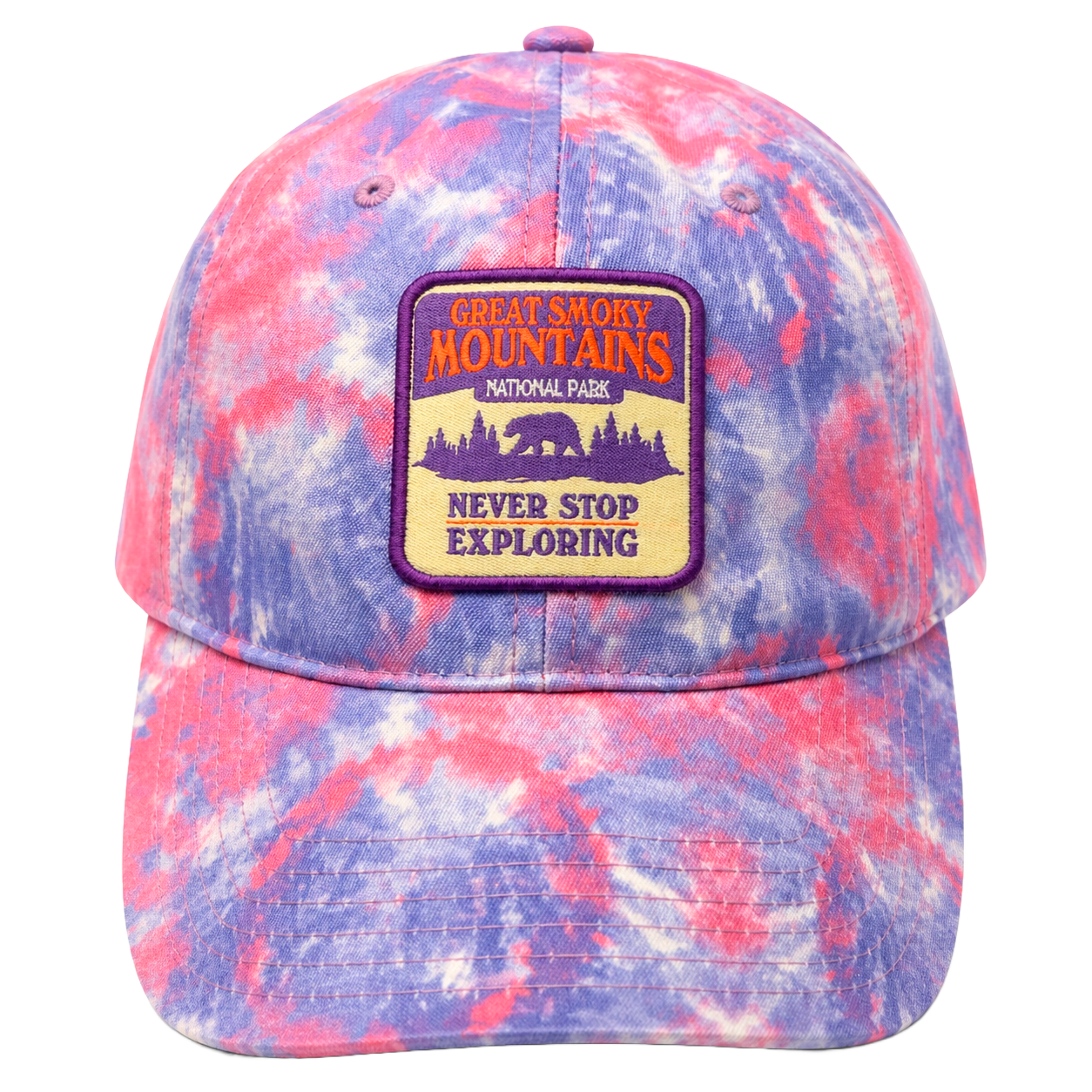 GREAT SMOKY MOUNTAINS DAD HAT TYE DYE - BA26722NPFU