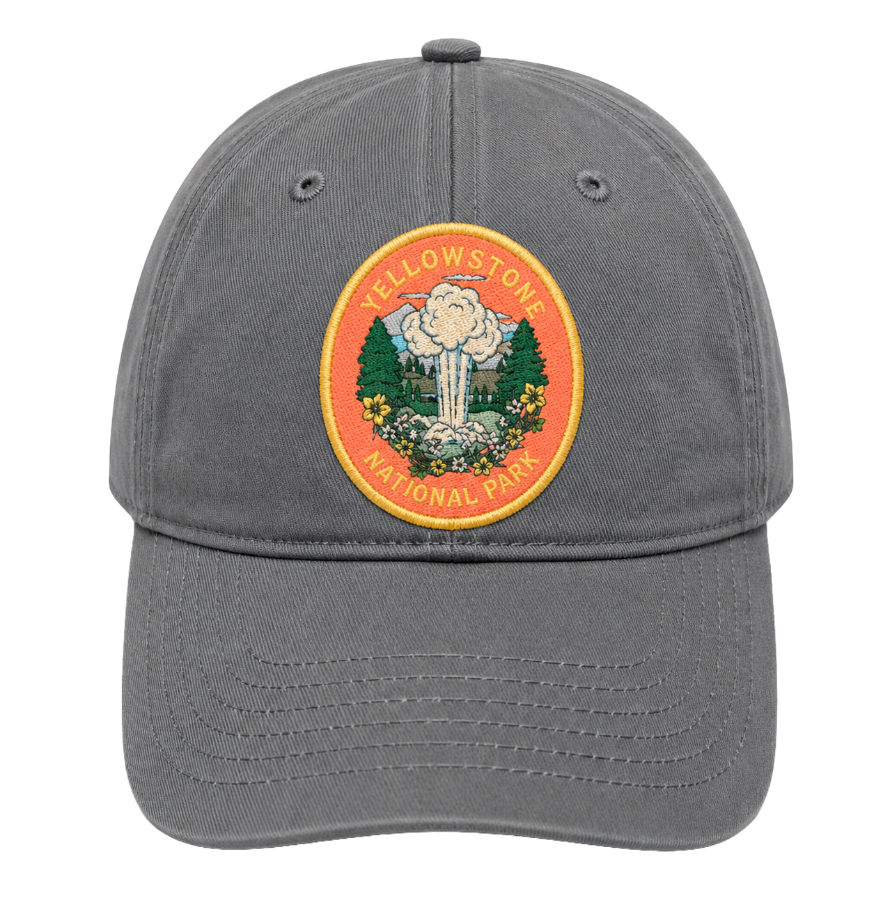 YELLOWSTONE NATIONAL PARK DAD HAT GREY - BA26727NPFU