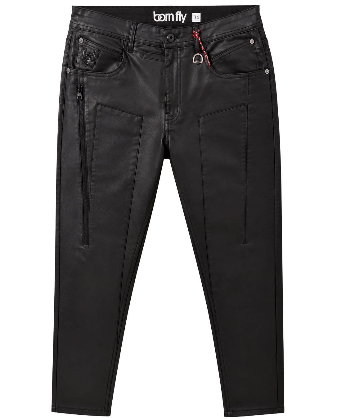 BORN FLY PREMIUM WAXED JEANS BLACK - 2108D4209