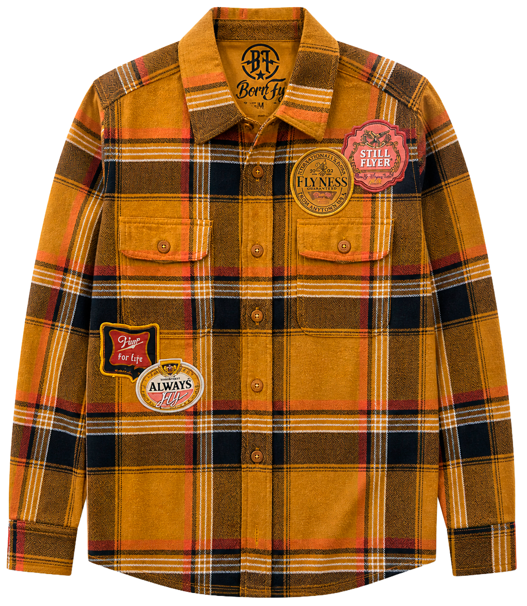 BORN FLY ASSORTED L/D FLANNEL SHIRTS ASST - BFFLN26