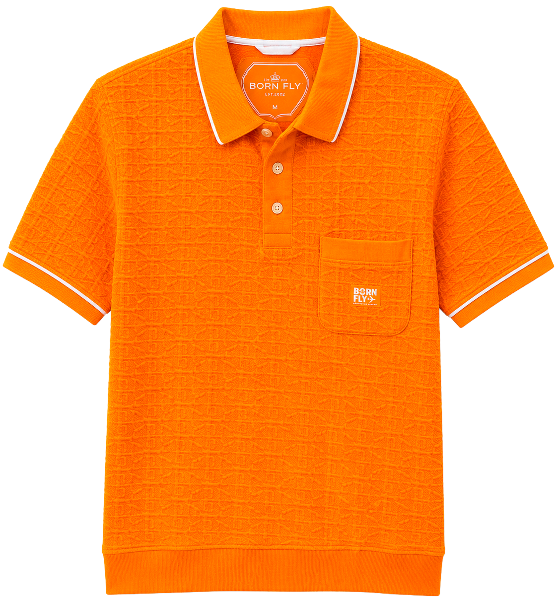 BORN FLY S/S POLO SHIRT ORANGE - B05P3131