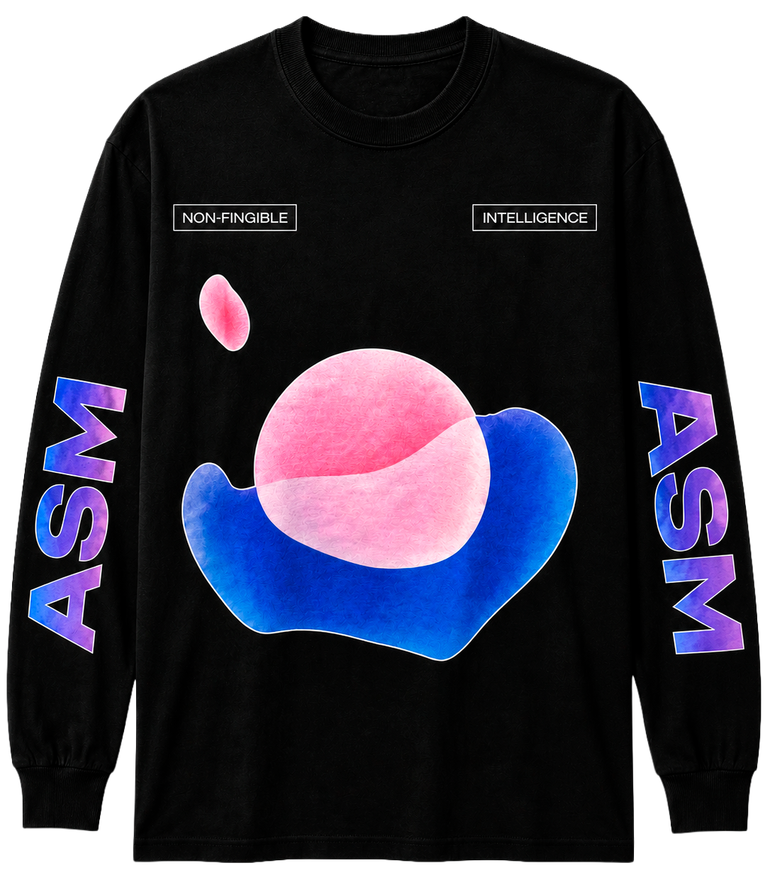 FLUF WORLD L/S SHIRT BLACK - INTELLIGENCE