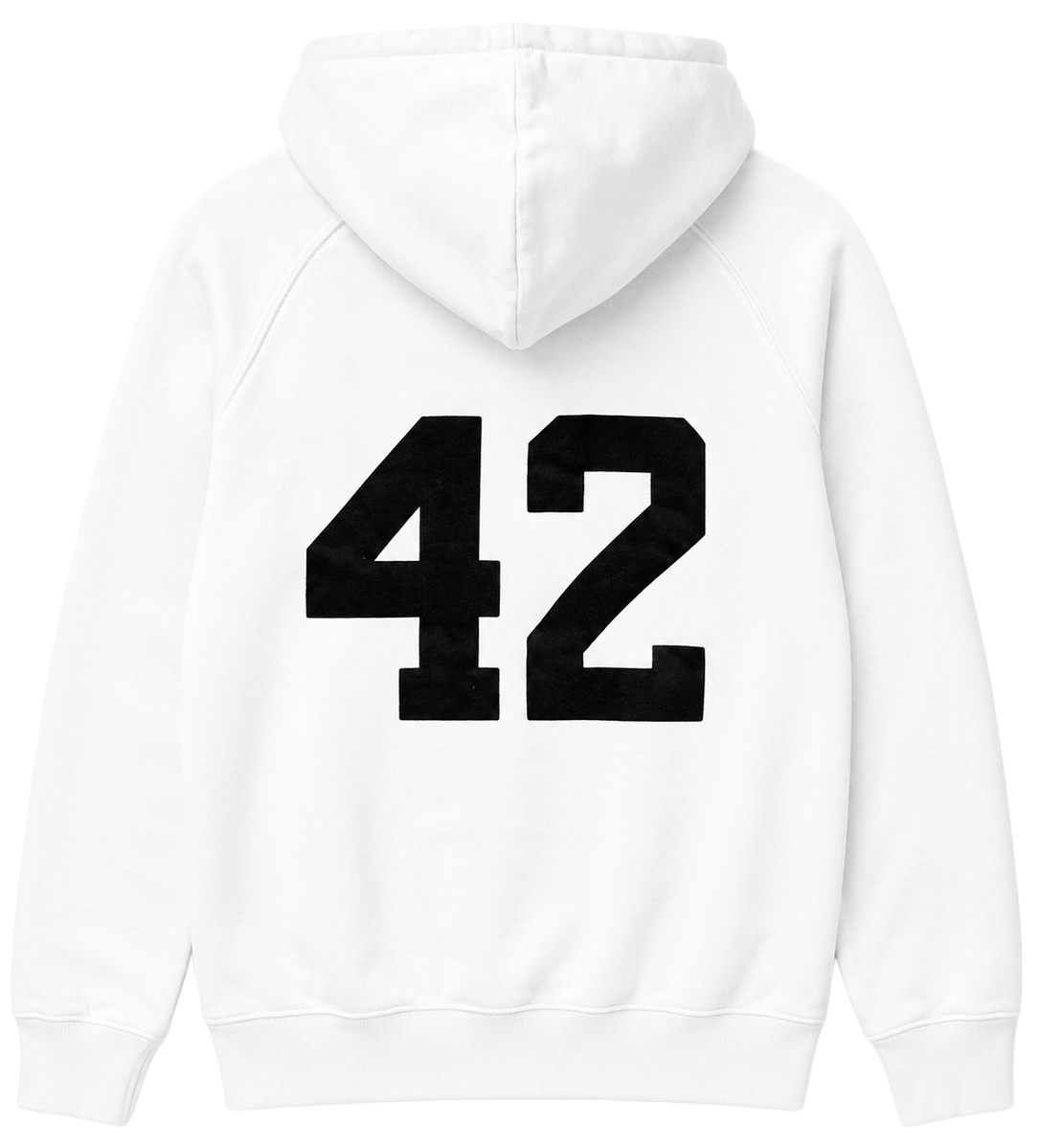 FLUF WORLD GRAPHIC HOODIE WHITE - HAUS