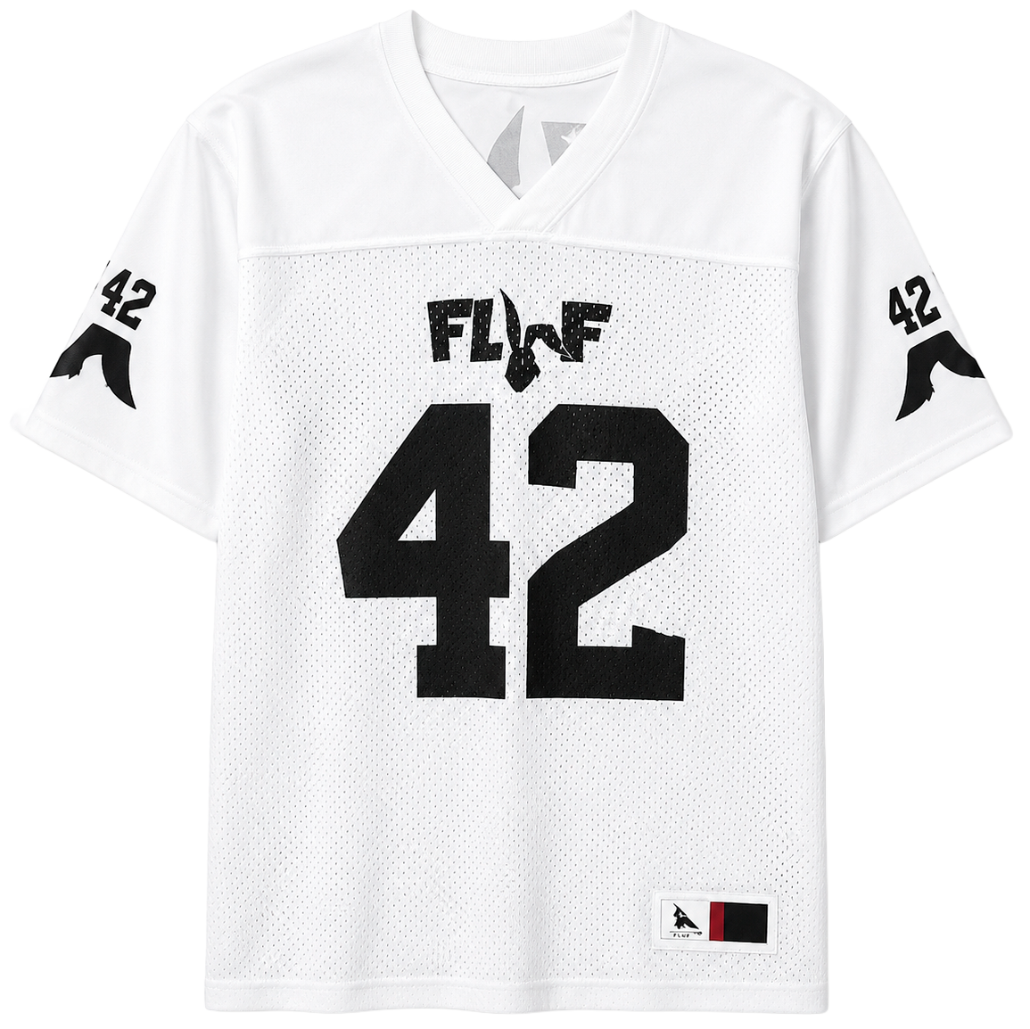 FLUF WORLD FOOTBALL JERSEY WHITE - PARTY BEAR