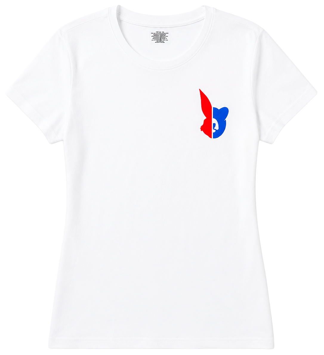 WOMENS FLUF WORLD T-SHIRT WHITE - BEAR & FLUF LOGO