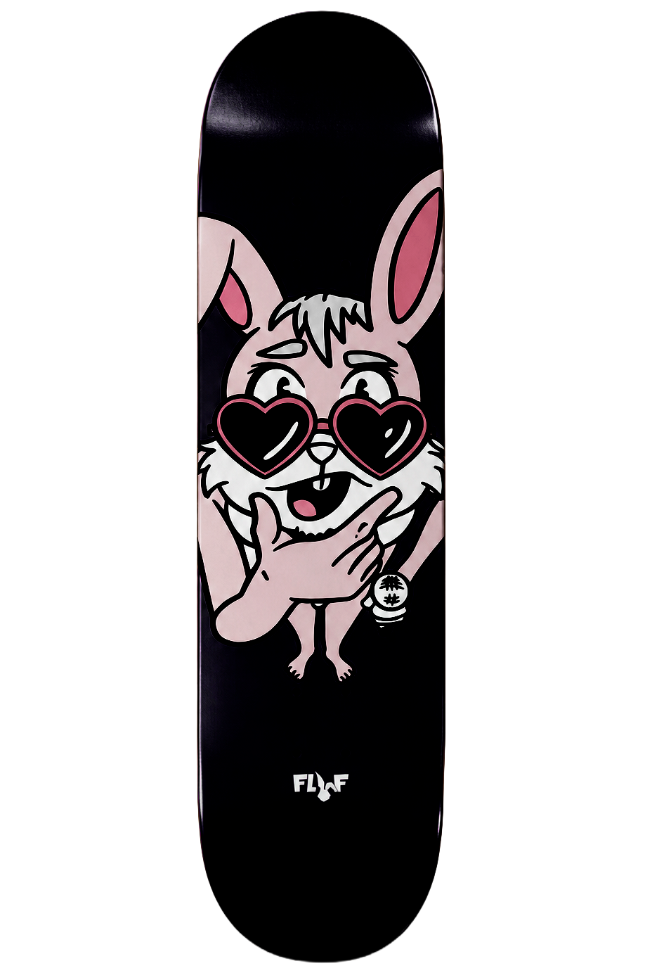 FLUF WORLD PREMIUM SKATEBOARD DECK BLACK - FLUF