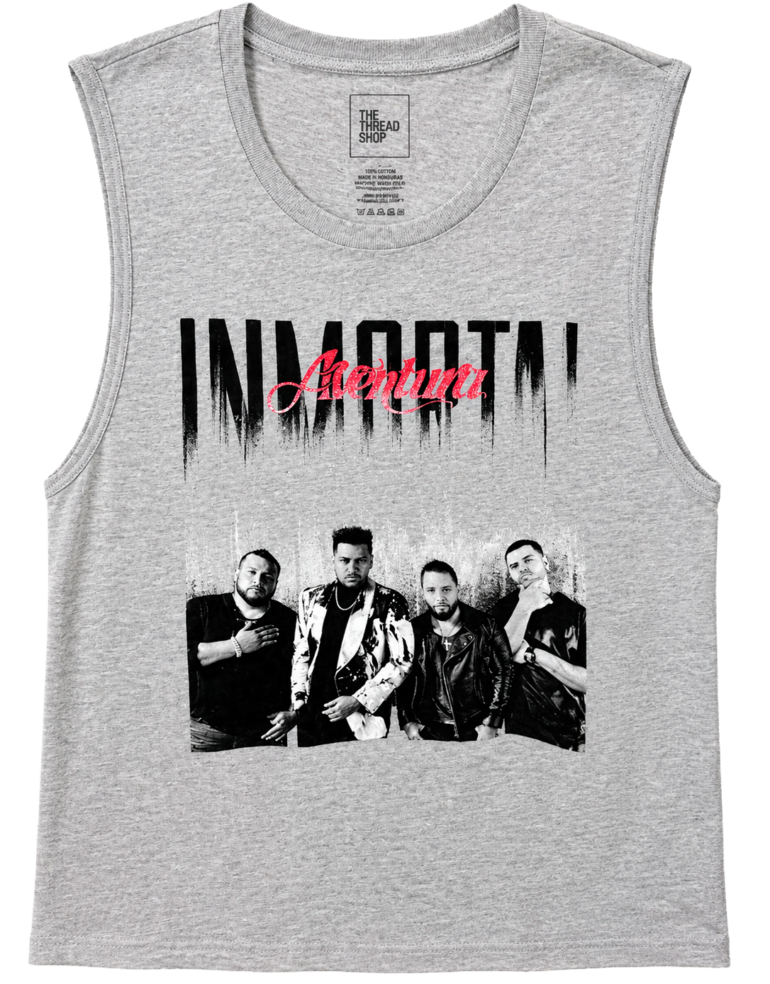 WOMENS LICENSED MUSIC TANK TOP GRAY - IMMORTAL