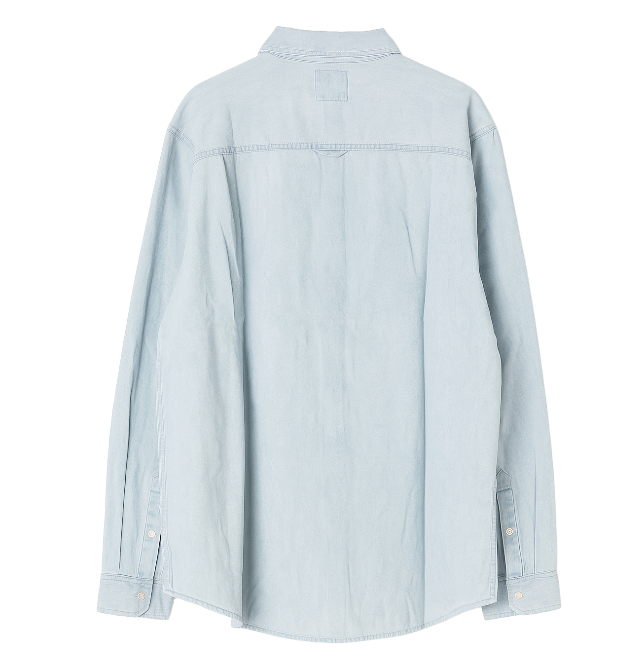 MEN'S BASIC L/S BUTTON DOWN SHIRT BLUE - LSBD25