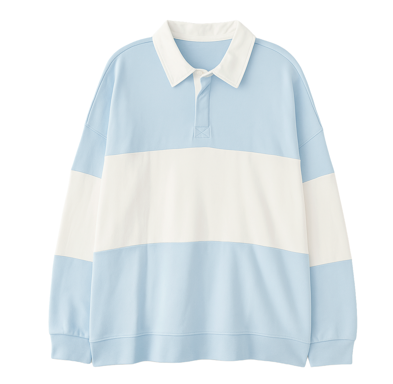 NO BOUNDARIES L/S POLO SWEATSHIRT BLUE - NB14100095934