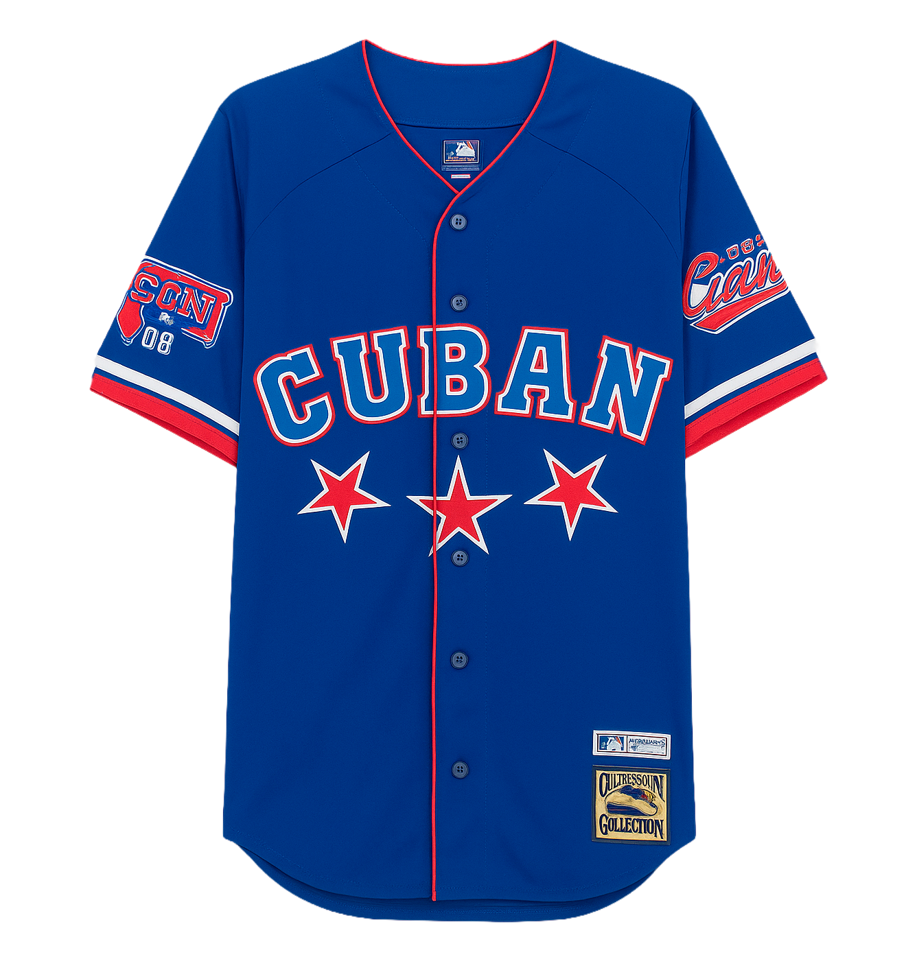 NO BOUNDARIES NLB LATIN LEGACY CUBAN BASEBALL JERSEY ROYAL - NLBM001