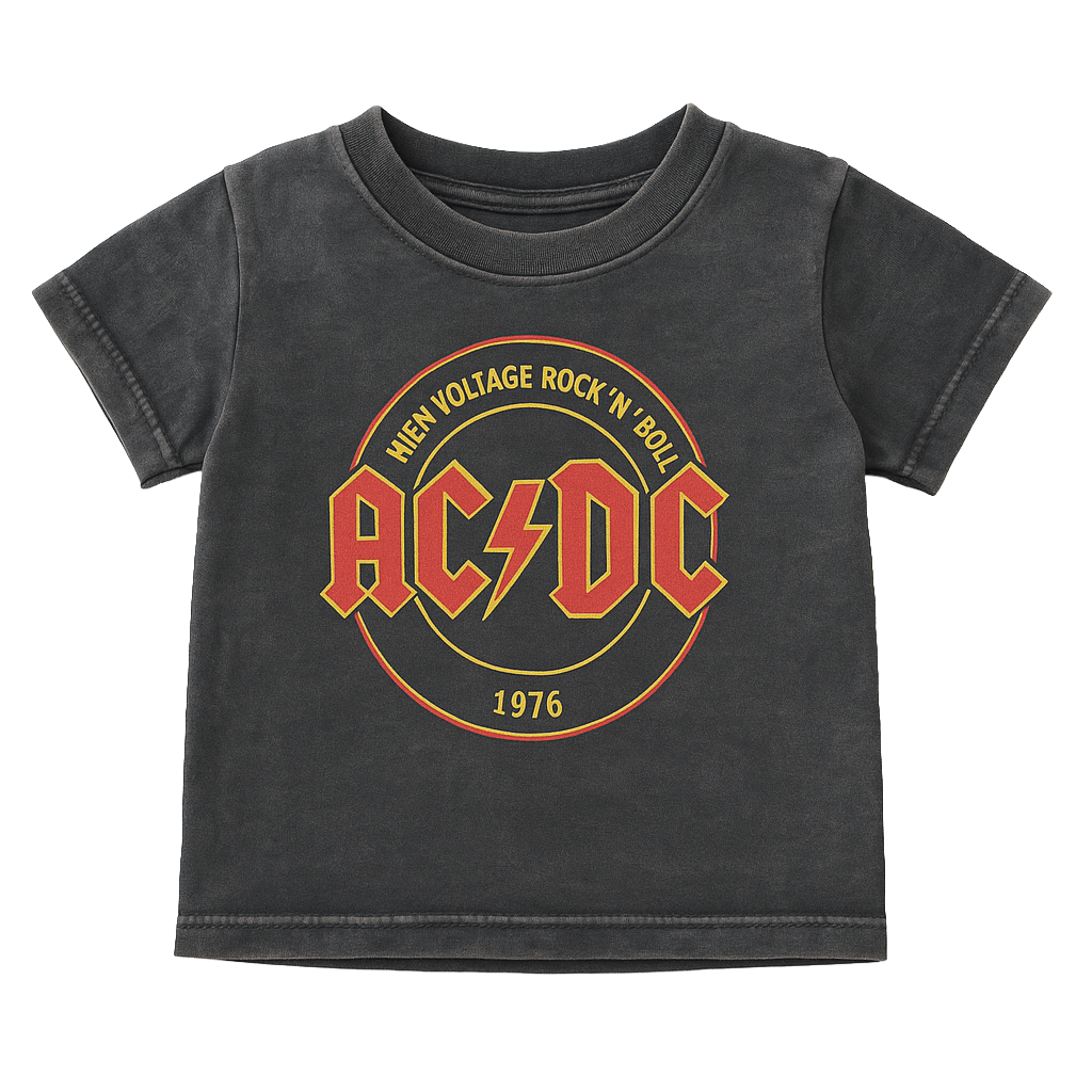 TODDLER LICENSED ACDC T-SHIRT BLACK - 7ACX96390
