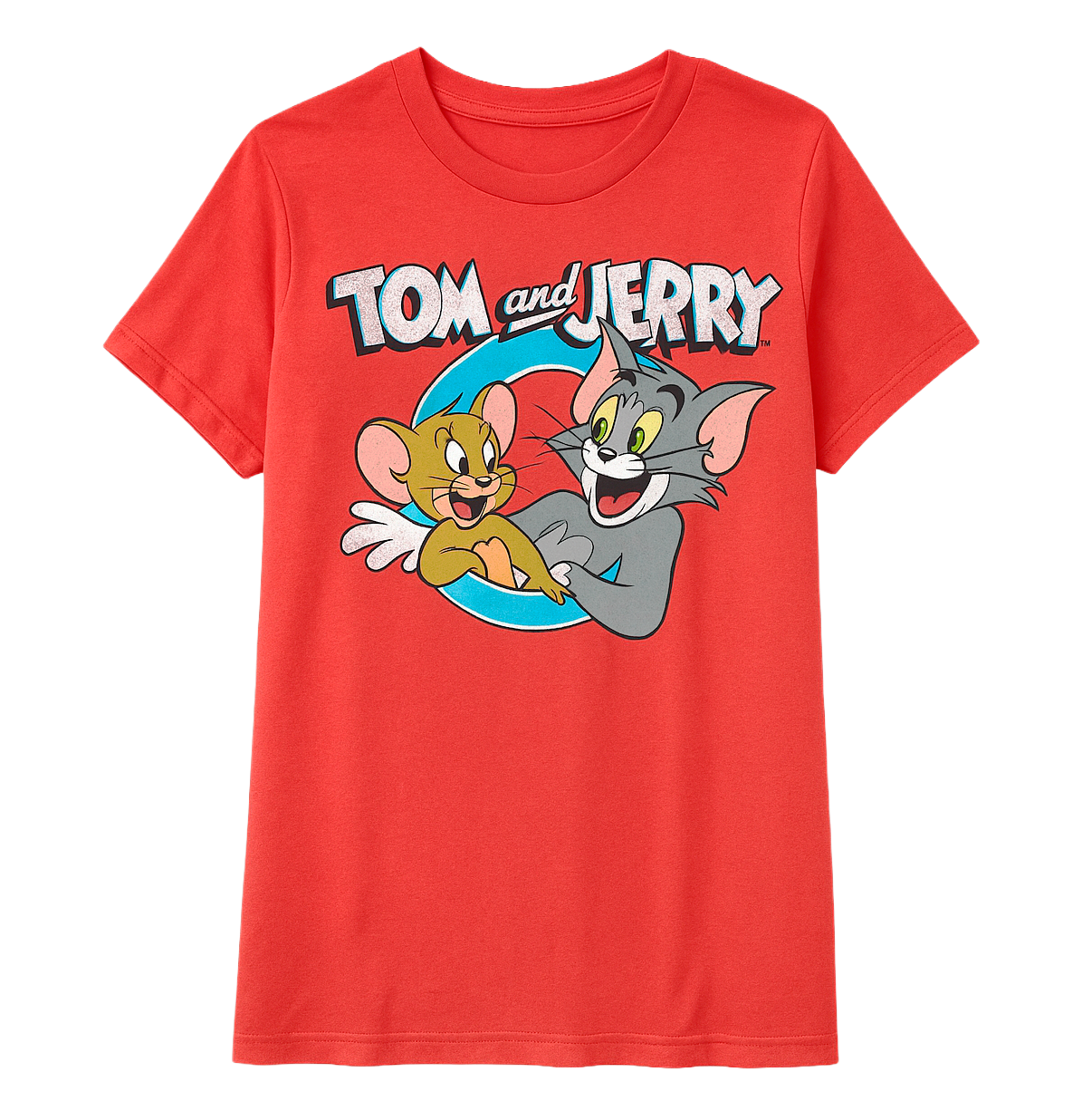 MEN'S LICENSED TOM AND JERRY T-SHIRT RED HTR - WBTJ010