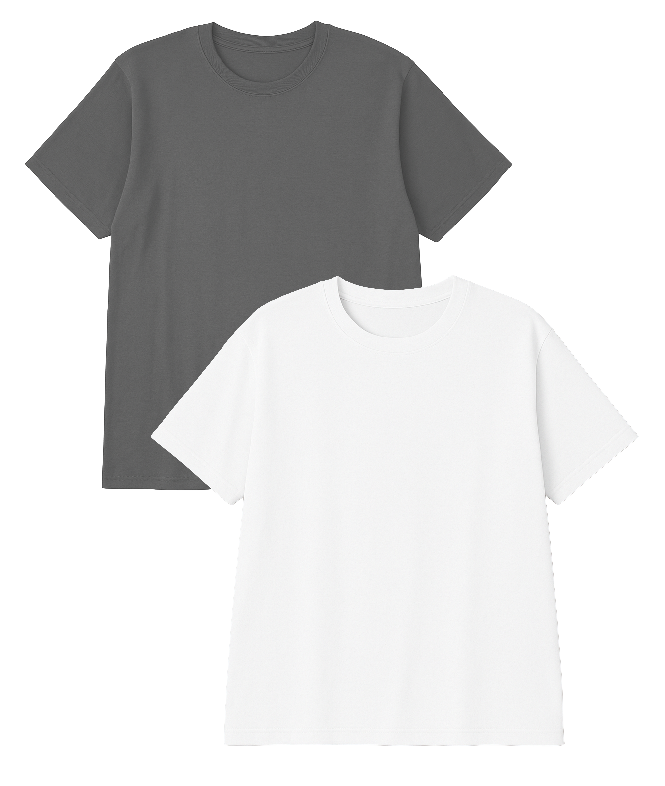 MEN'S ASSORTED 2 PACK T-SHIRTS BLACK & WHITE - NB14100095924B