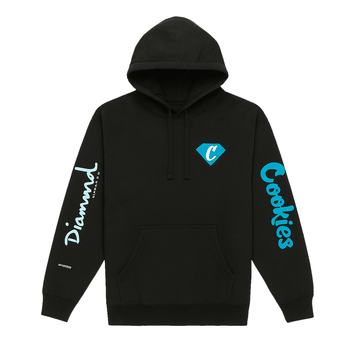 DIAMOND SUPPLY CO x COOKIES HOODIE BLACK - Z22DMPF002