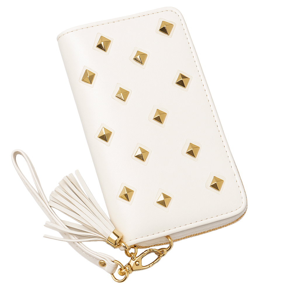 WOMEN'S DIAMOND SUPPLY CO CLUTCH ZIP WALLET WHITE - B16DWAB01