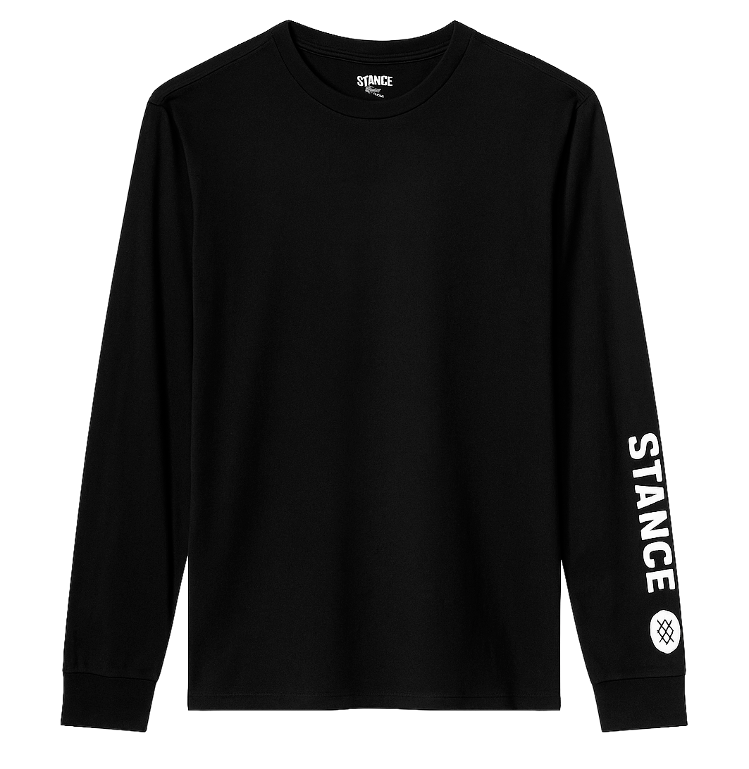 STANCE GRAPHIC LONG SLEEVE SHIRT BLACK - A3LS1D20IC