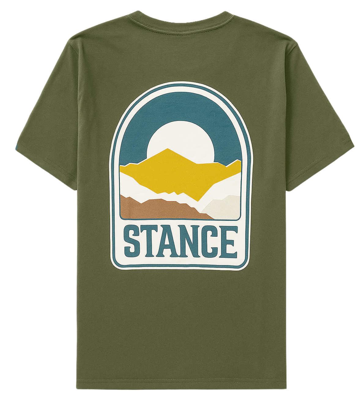 STANCE SADDLE BACK T-SHIRT MOSS GREEN - A3SS1D24SA