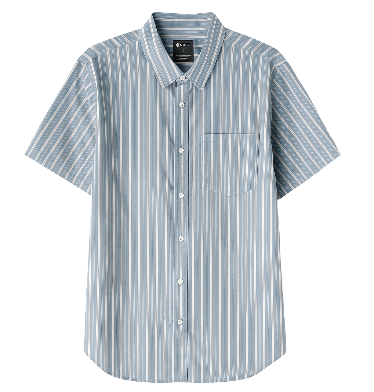 STANCE S/S BUTTON-DOWN SHIRT STEEL BLUE - MAPPA25COT