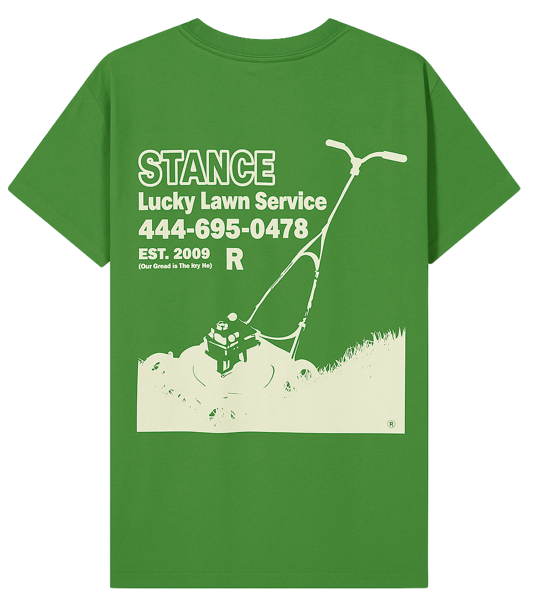 STANCE LUCKY LAWN T-SHIRT GREEN - A3SS1A25LU