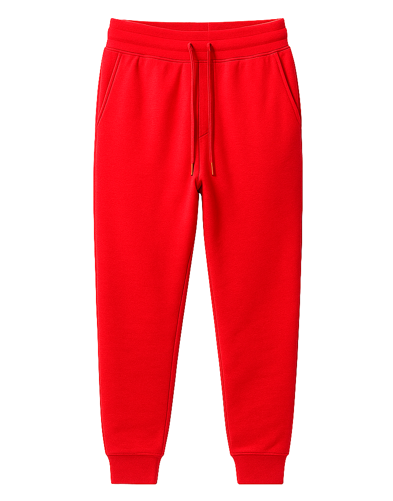 DIAMOND SUPPLY CO FLEECE JOGGER PANTS RED - DMND001