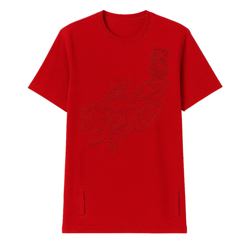 CORDOVA FRENCH TERRY CREW T-SHIRT RED - Z14CTF10