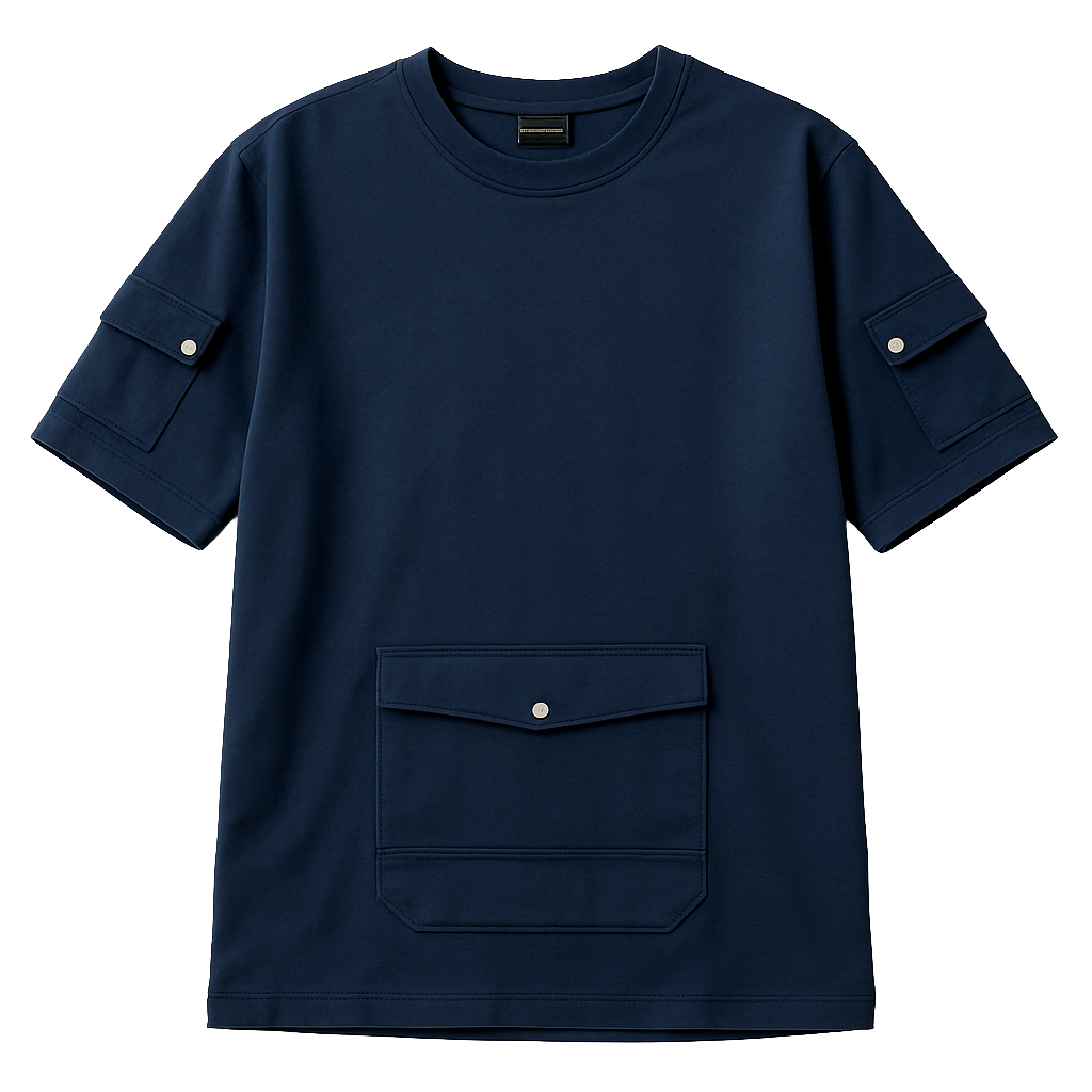 CORDOVA FRENCH TERRY CARGO T-SHIRT NAVY - A15CTZ06