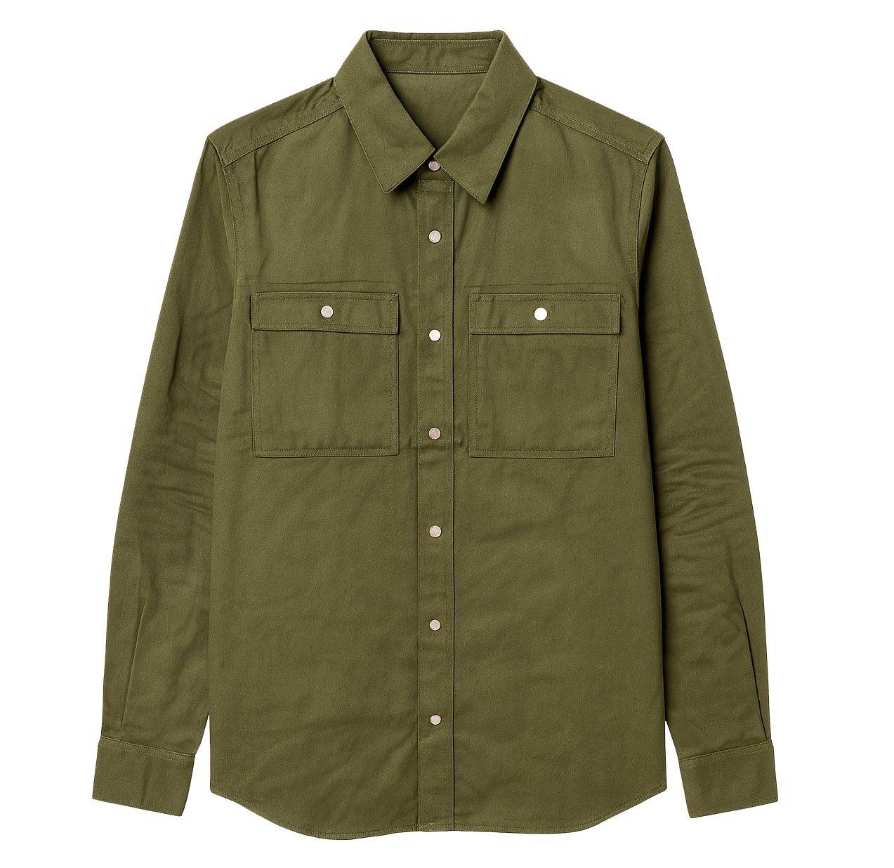 CORDOVA L/S BUTTON-DOWN SHIRT ARMY GREEN - A14CTA01