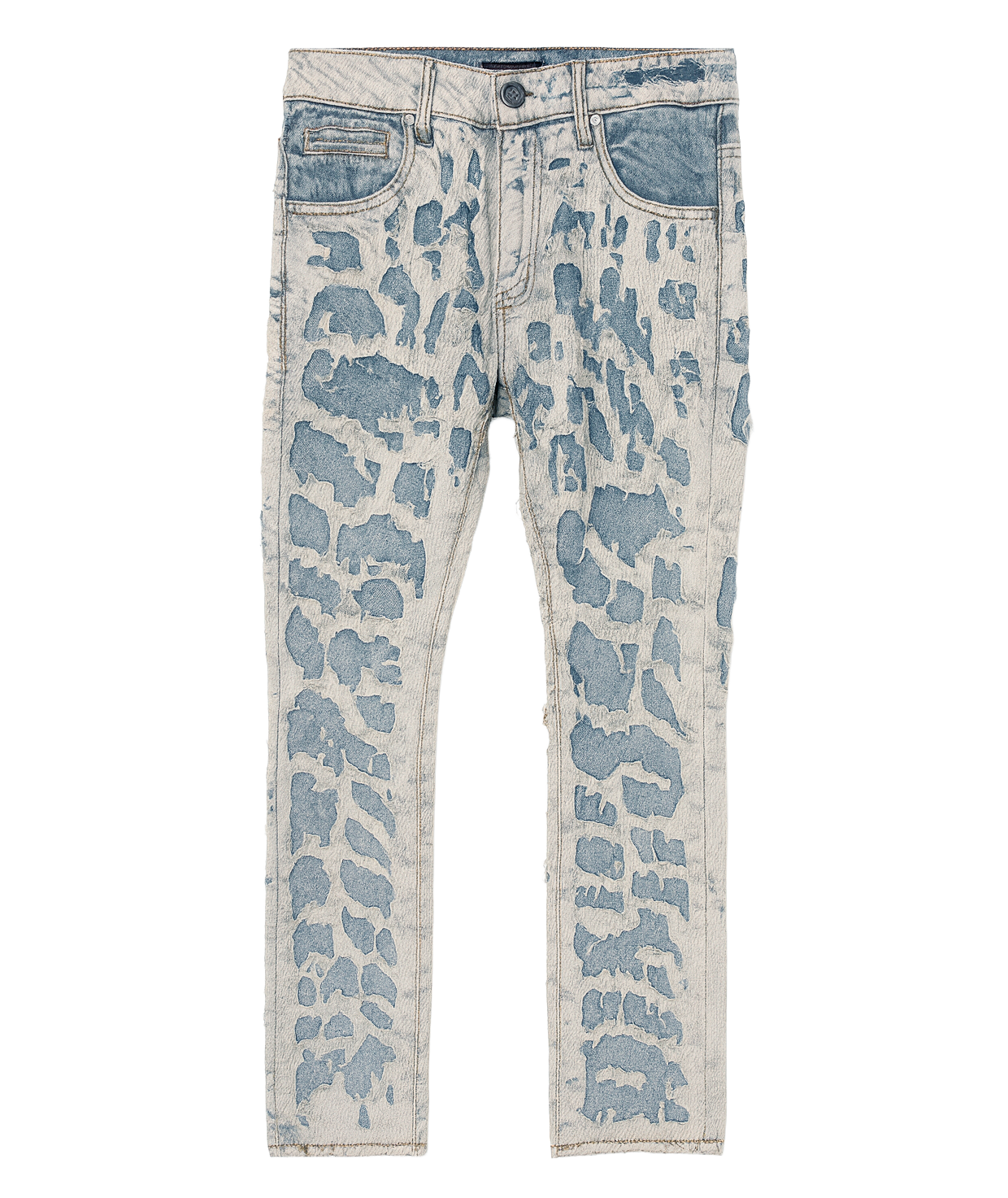 EMBELLISH AKITA BORO JEANS LT BLUE - EMBHOL124-037
