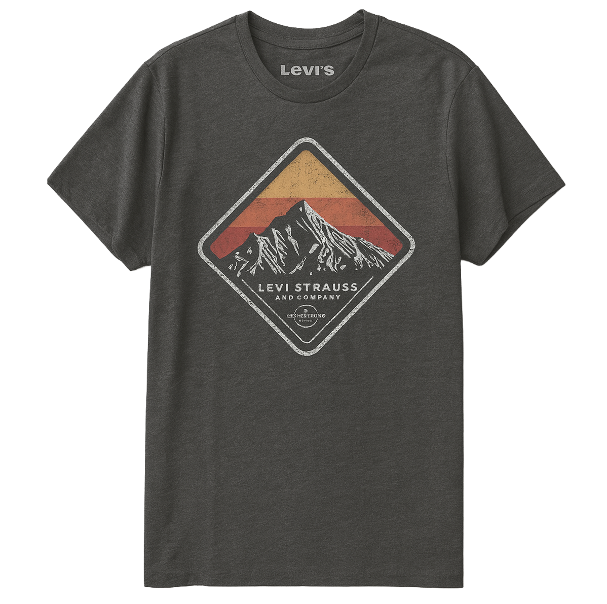 LEVIS LOGO GRAPHIC T-SHIRT CHARCOAL - MOUNTAIN