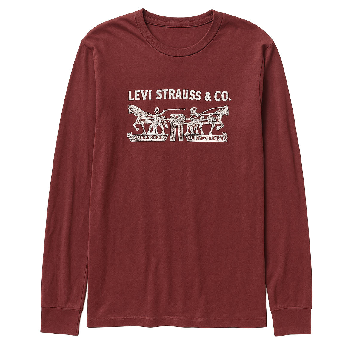 LEVIS GRAPHIC L/S SHIRT BURGUNDY - LVLSTS25