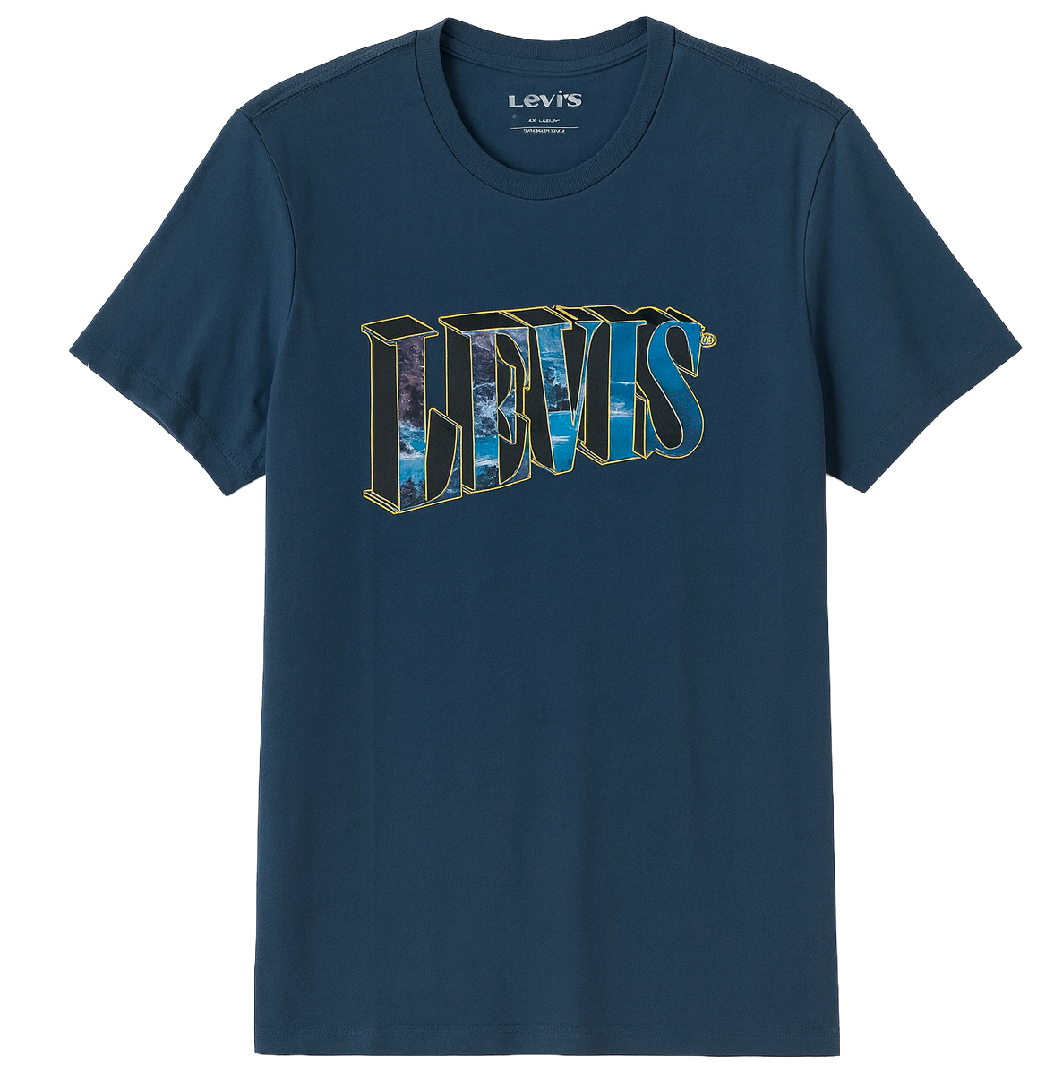 LEVIS LOGO GRAPHIC T-SHIRT NAVY - CLIFF