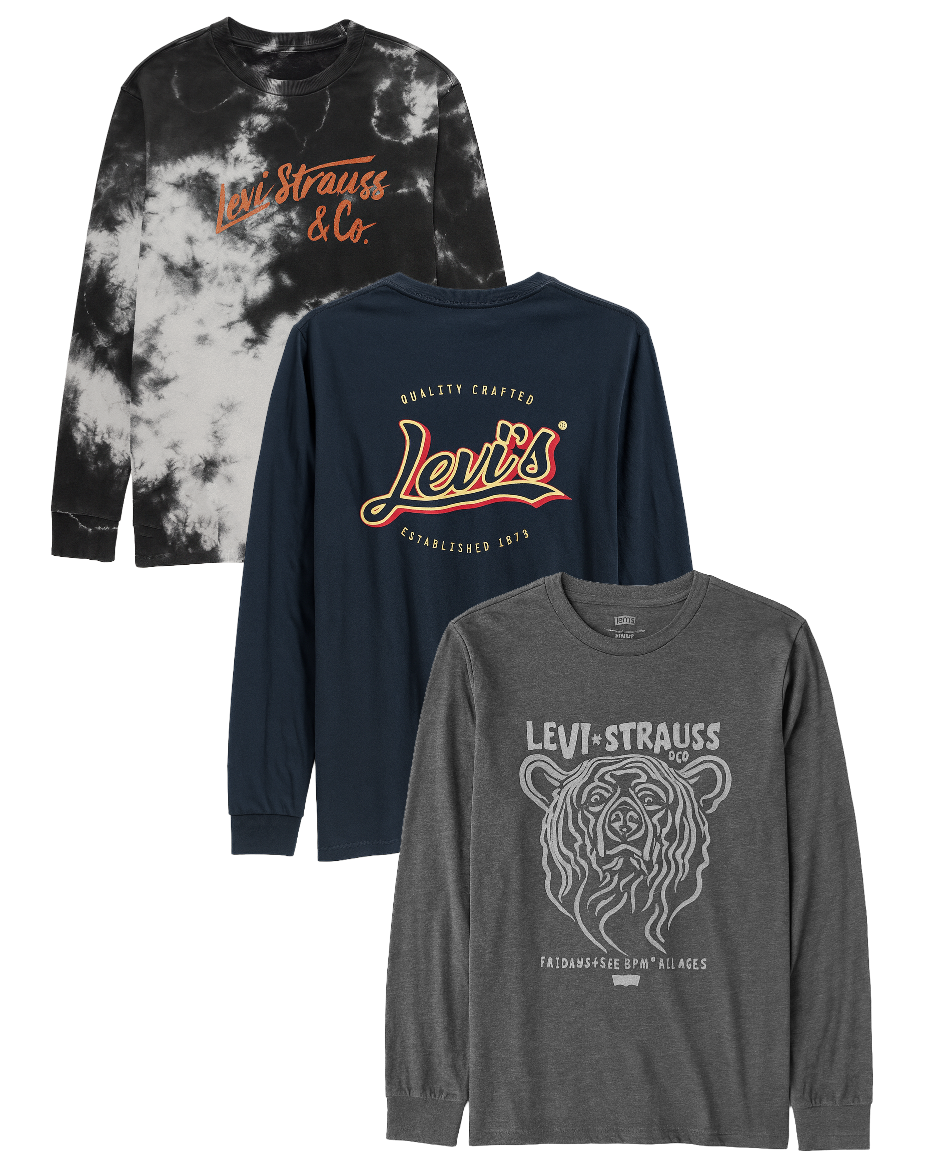 LEVIS ASSORTED GRAPHIC L/S SHIRTS ASST - LVLST11