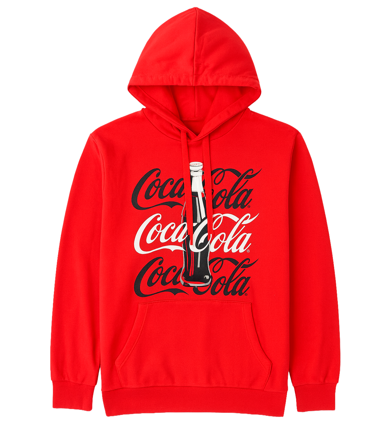 LICENSED GRAPHIC HOODIE RED - COCA COLA / OP3179