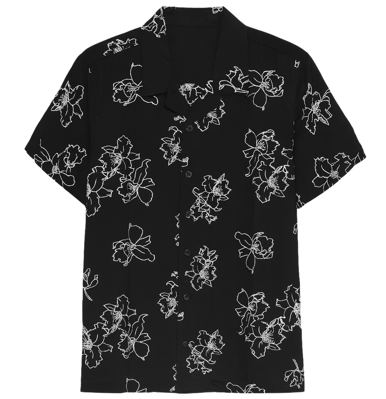 GFTD LA S/S BUTTON DOWN SHIRT BLACK - GFSSP25-2