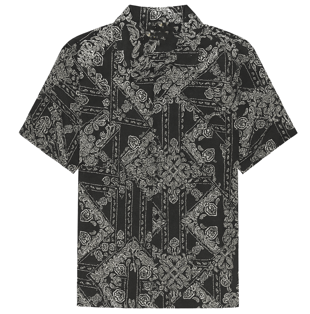 GFTD LA S/S BUTTON DOWN SHIRT BLACK - GFSSP25-3