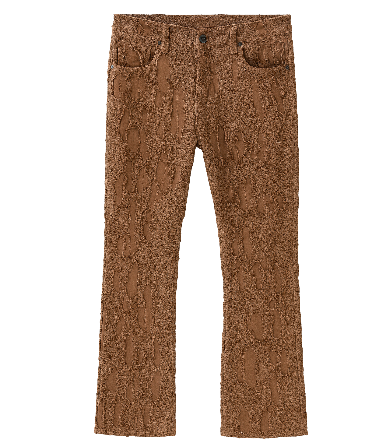 CRYSP DENIM STACKED BORO FLAIR JEANS BROWN - CRYSPHOL23-09