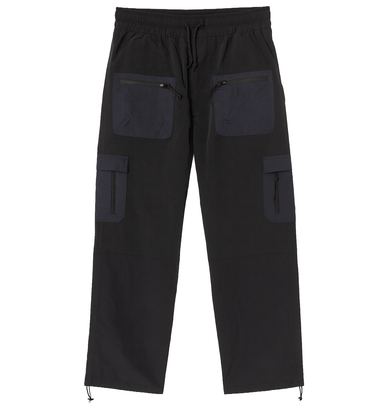 CRYSP NYLON CARGO PANTS BLACK - CRYSPHOL23-07