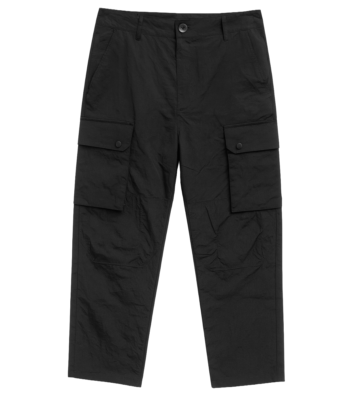 CRYSP NYLON CARGO PANTS BLACK - CRYSPR242-001