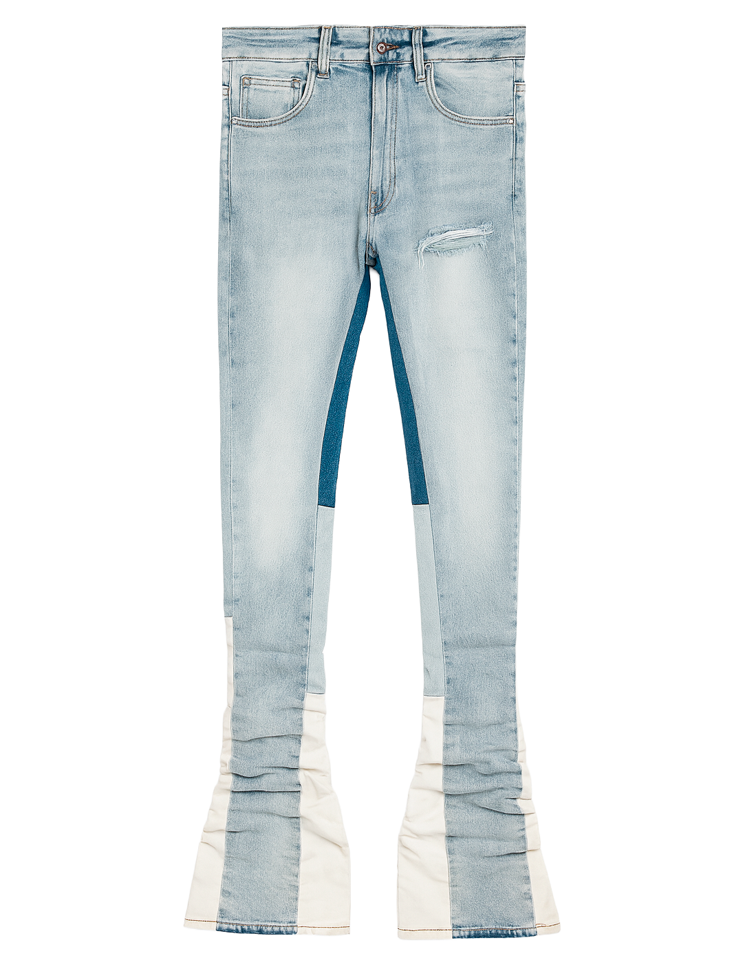 CRYSP DENIM STACKED FLAIR JEANS LIGHT WASH - CRYSPR241-022