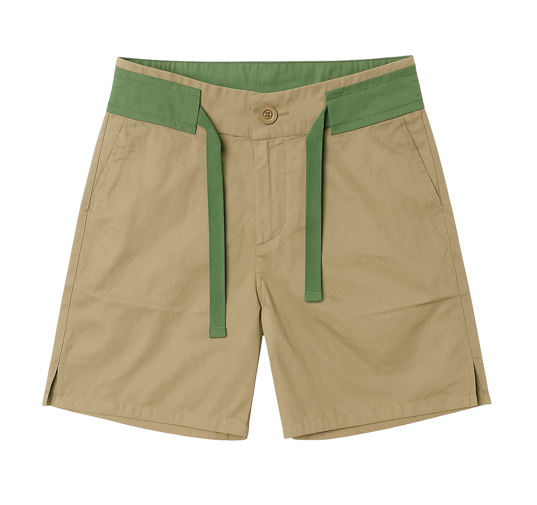 CRYSP NYLON SHORTS OLIVE - CRYSPSUM24-007