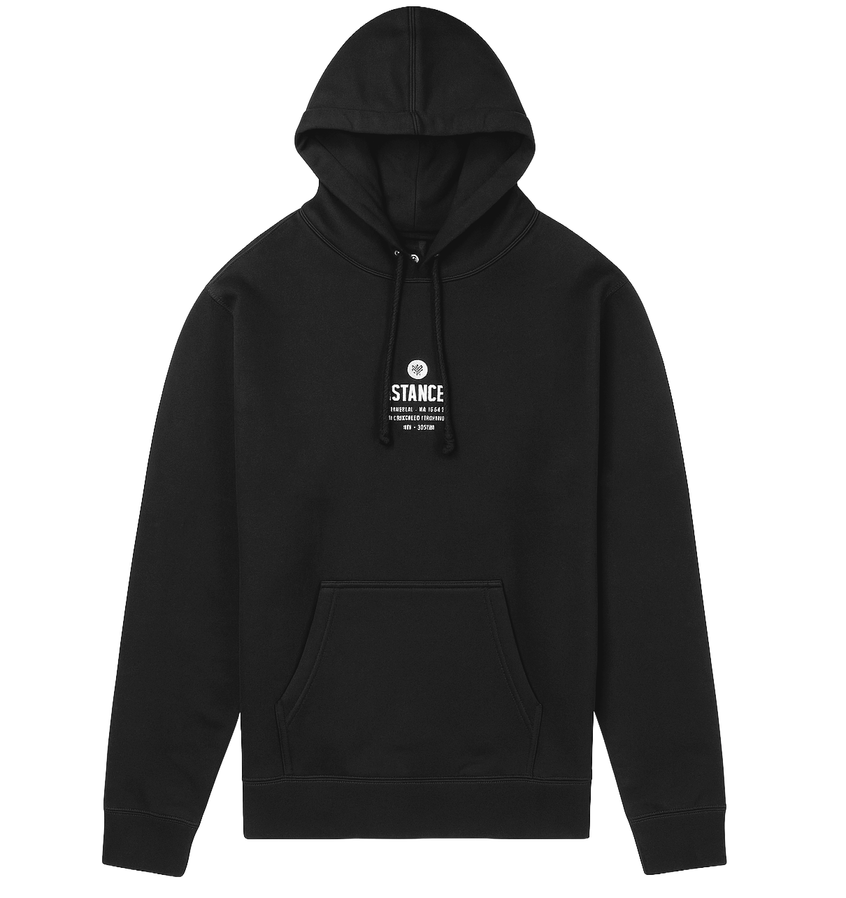 STANCE ESTABLISHED HOODIE SWEATSHIRT BLACK - AFH1A24STA