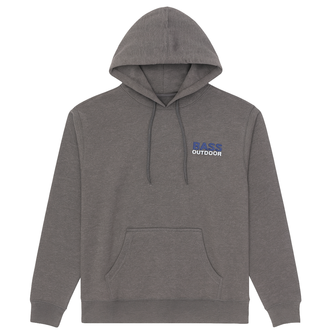 LICENSED BASS OUTDOOR HOODIE BROWN HTR/NAVY/WHITE - BASS OUTDOOR