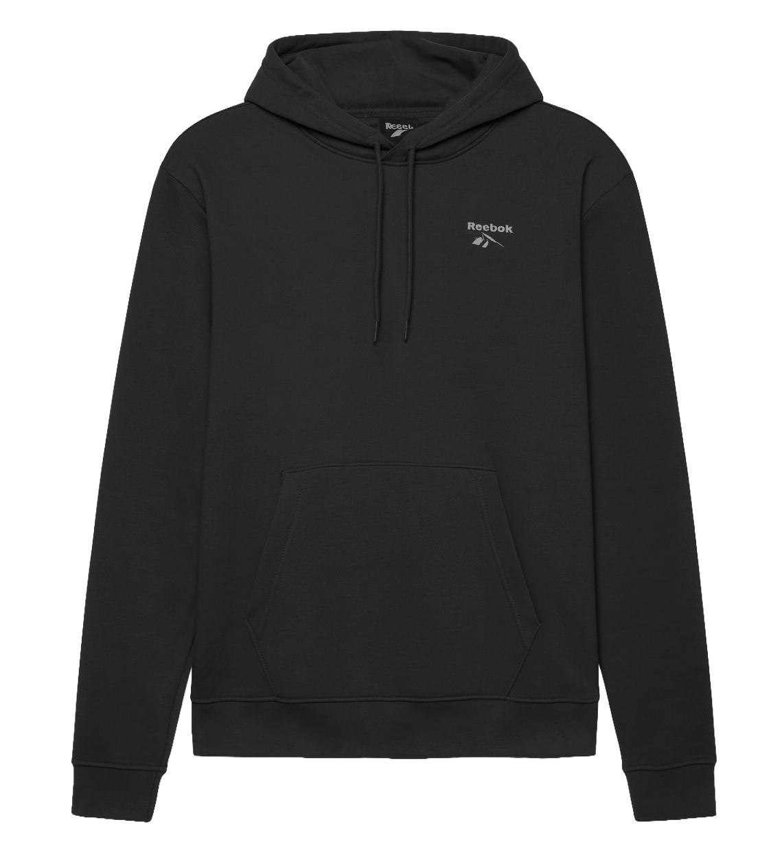 REEBOK FLEECE LOGO HOODIE BLACK - RBHD25