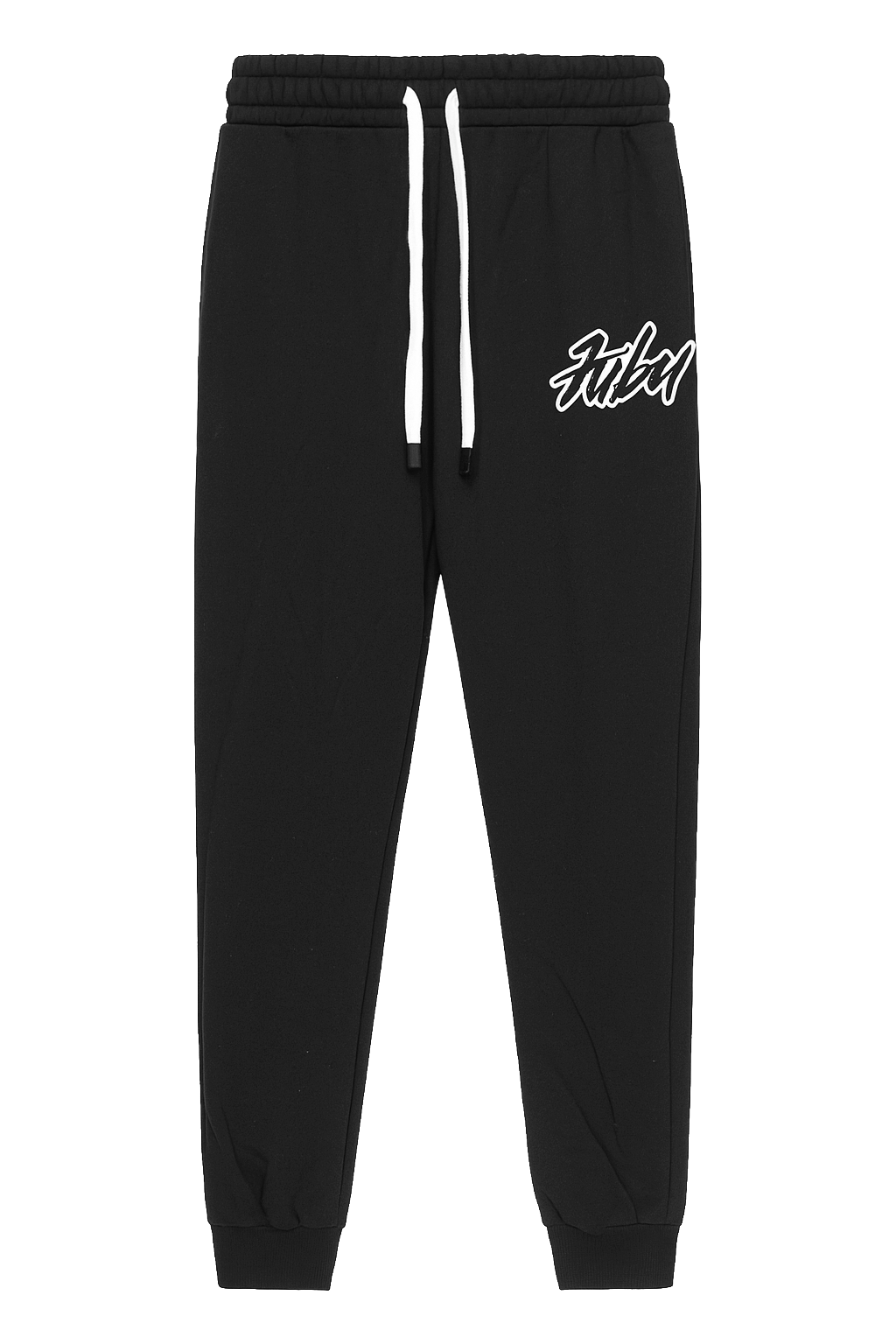 LICENSED FUBU LOGO JOGGER SWEATPANT BLACK - 2FUBU006Q