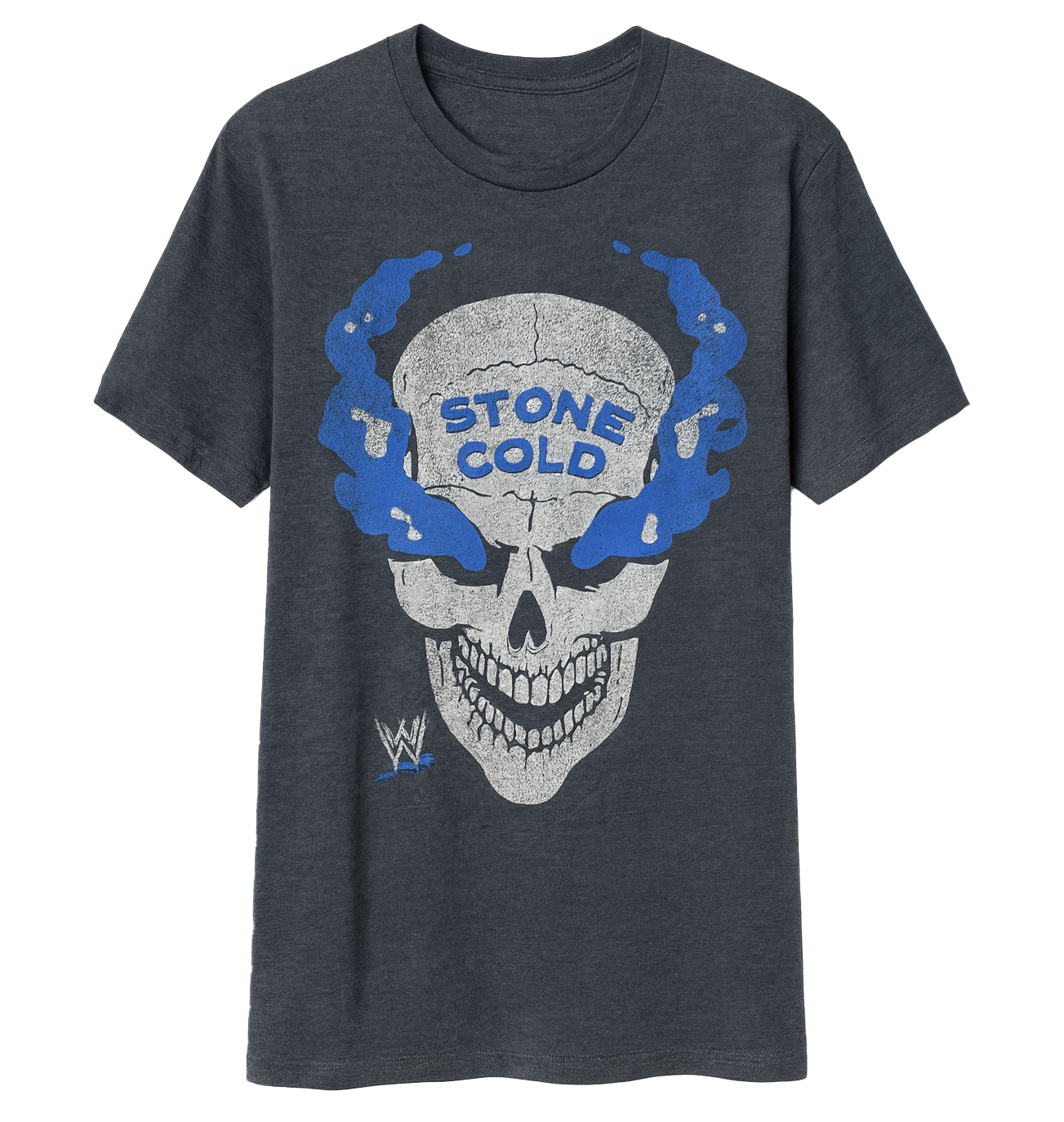 LICENSED WWE STONE COLD T-SHIRT HTR NAVY - WXAS2507BS
