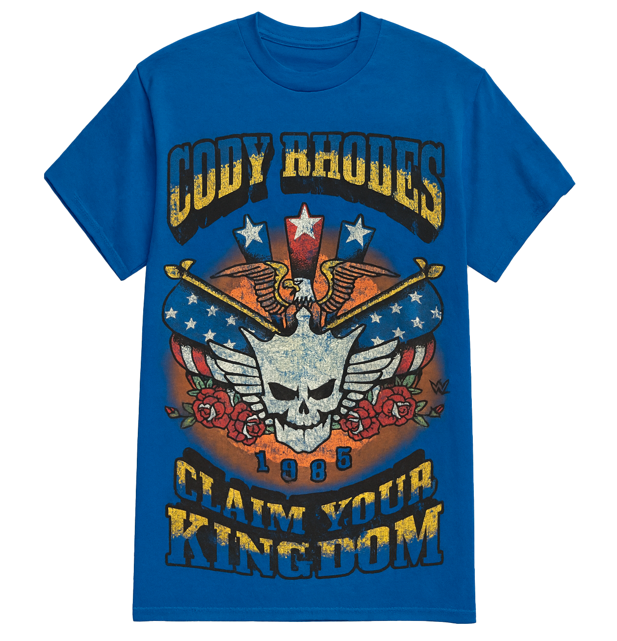 LICENSED WWE CODY RHODES T-SHIRT ROYAL - WXNS4968FC